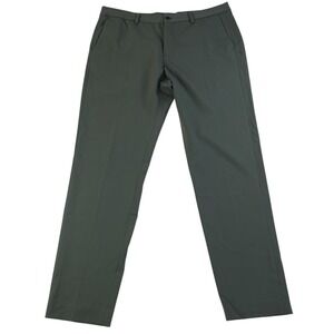 ZARA Olive Green Slim Fit Trousers 34x32 Dark Academia Minimalist